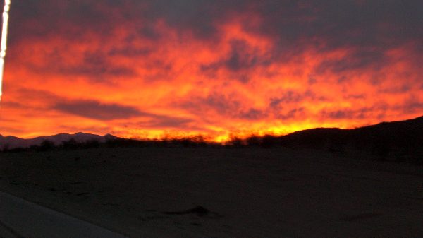 Sonnenuntergang bei Las Vegas