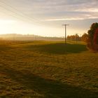 Sonnenuntergang bei leichtem Hochnebel