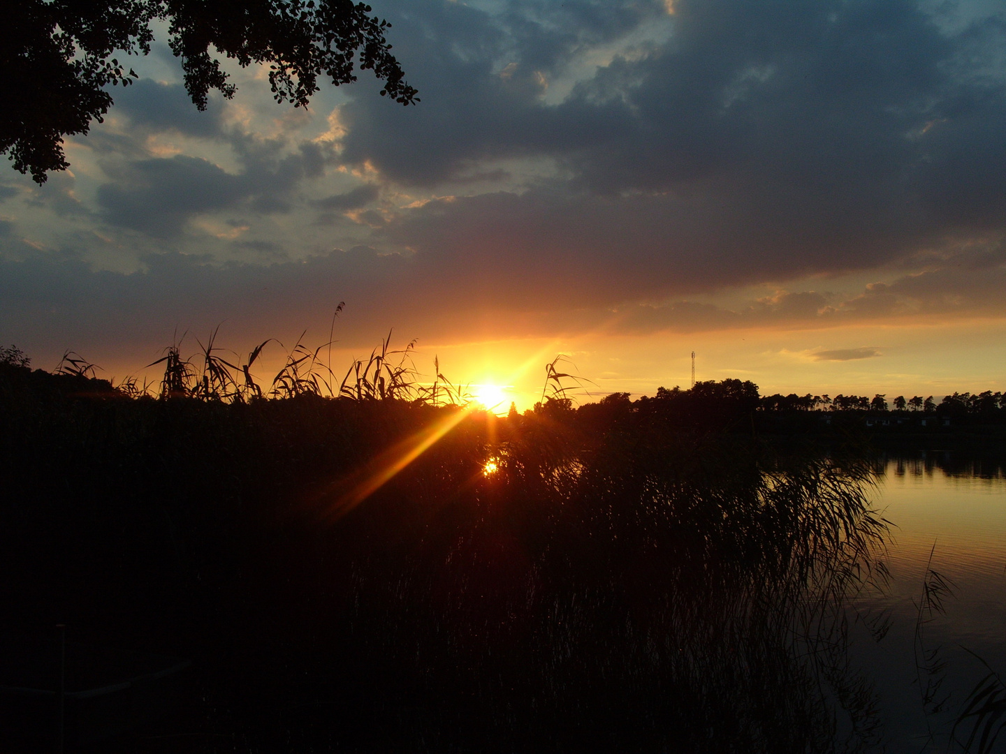 Sonnenuntergang bei Lenzen