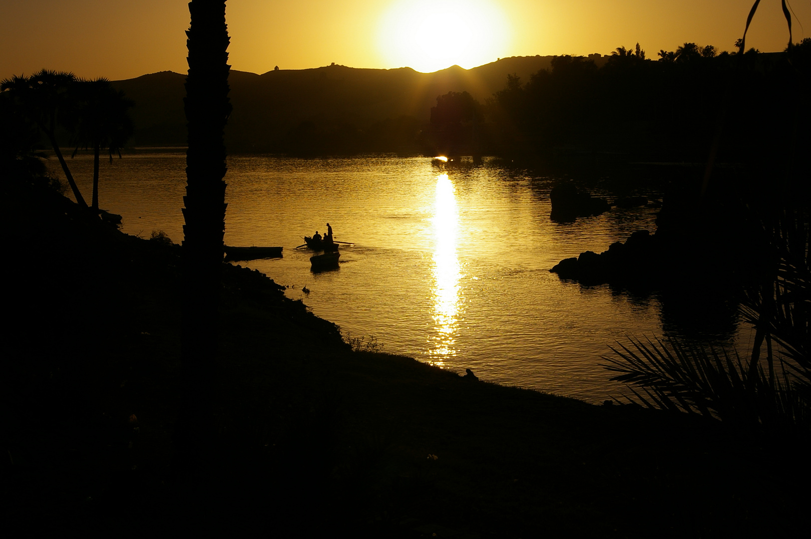 Sonnenuntergang bei Luxor