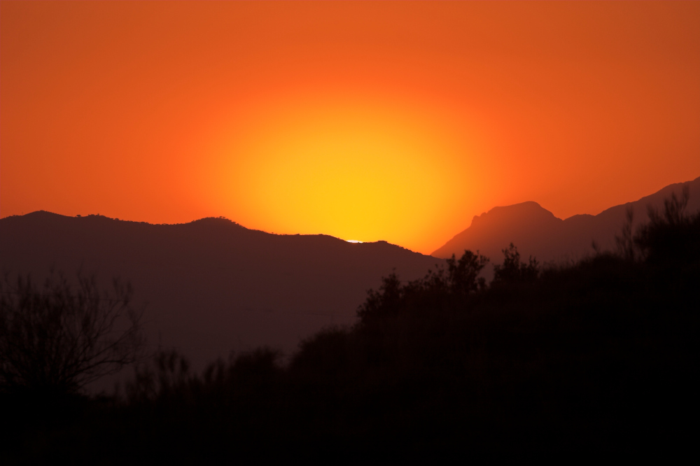 Sonnenuntergang bei Malaga