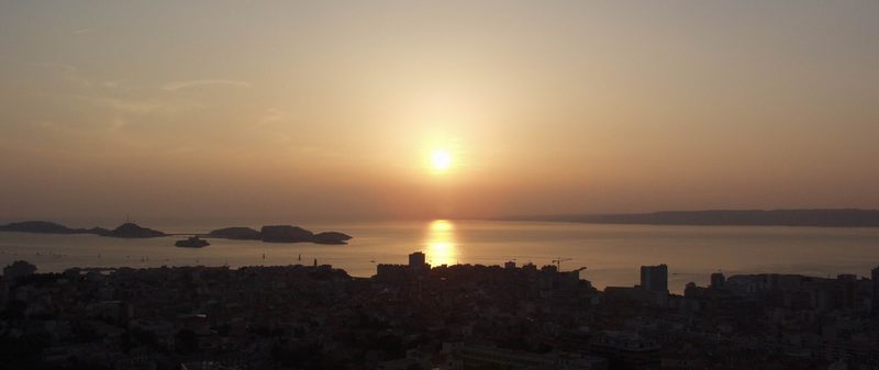 Sonnenuntergang bei Marseille