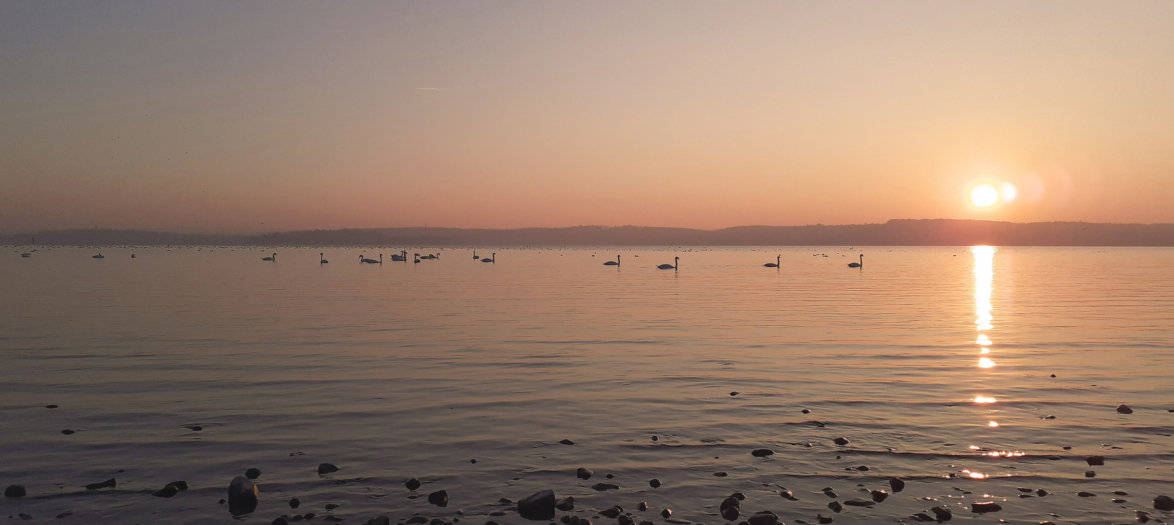 Sonnenuntergang bei Meersburg 