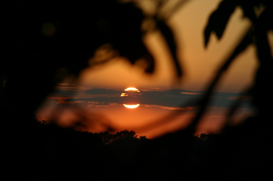 sonnenuntergang bei meissen