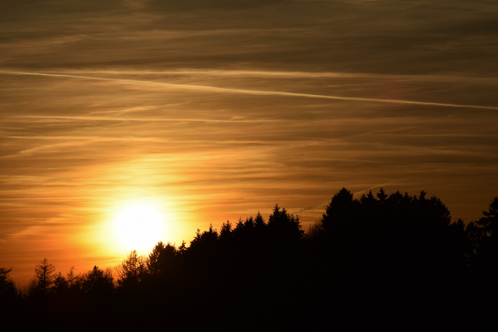 Sonnenuntergang bei Minusgraden