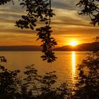 Sonnenuntergang bei Montreux