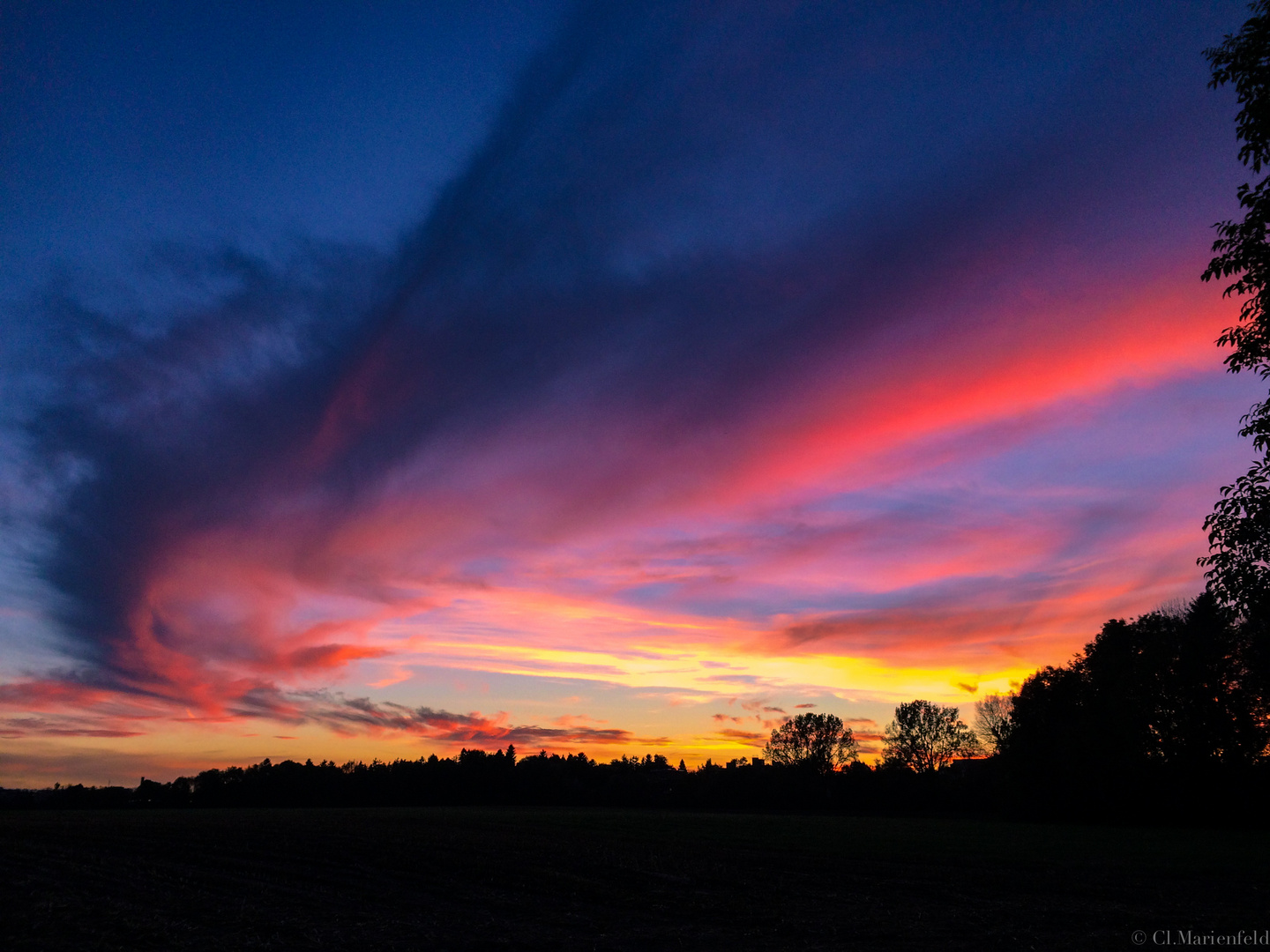 Sonnenuntergang bei München