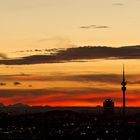 Sonnenuntergang bei München