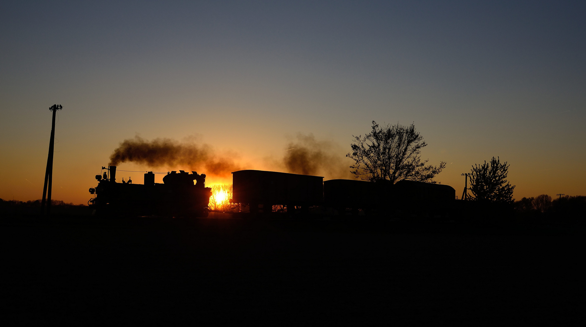 Sonnenuntergang bei Naundorf