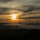 Sonnenuntergang bei Nebel 2