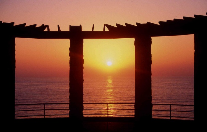 Sonnenuntergang bei Nethanya, Israelische Mittelmeerküste