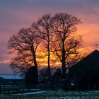 Sonnenuntergang, bei Nettetal-Busch