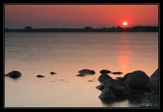 Sonnenuntergang bei Neu Reddevitz