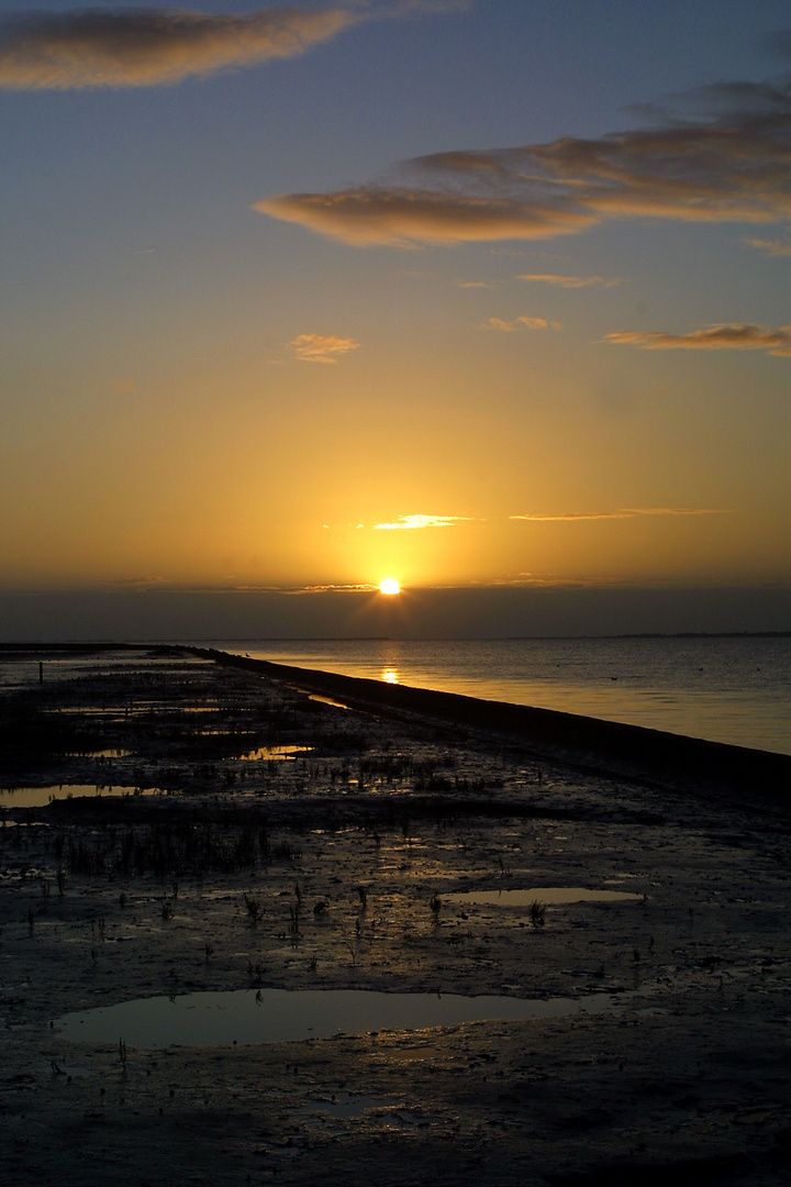 Sonnenuntergang bei Neuharlingersiel