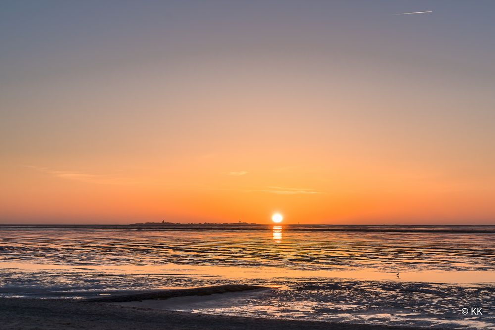 Sonnenuntergang bei Neuwerk 01