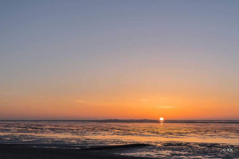 Sonnenuntergang bei Neuwerk 02