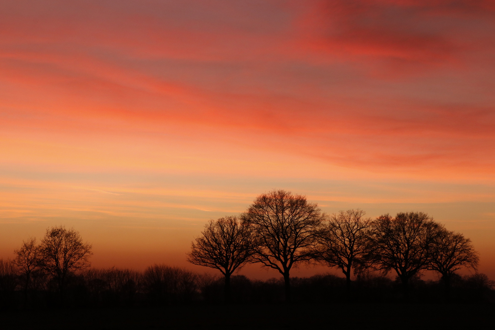 Sonnenuntergang bei Norderstedt