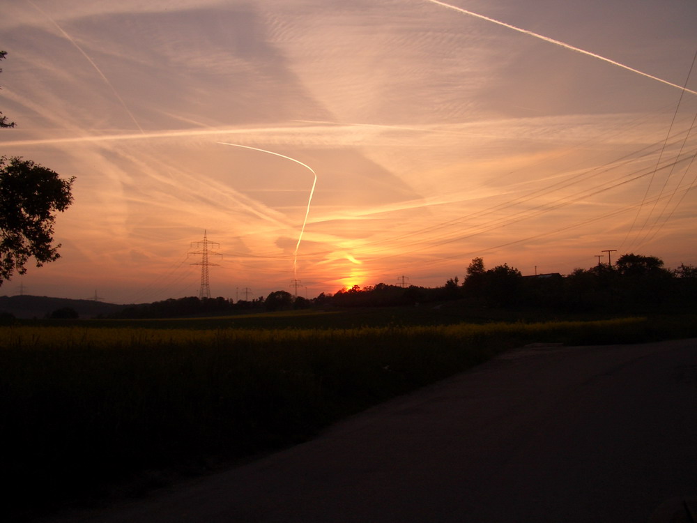 Sonnenuntergang bei Nussdorf