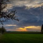 Sonnenuntergang bei Oberndorf / Pfullendorf Richtung Hegau