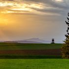 Sonnenuntergang bei Oberndorf / Pfullendorf Richtung Hegau