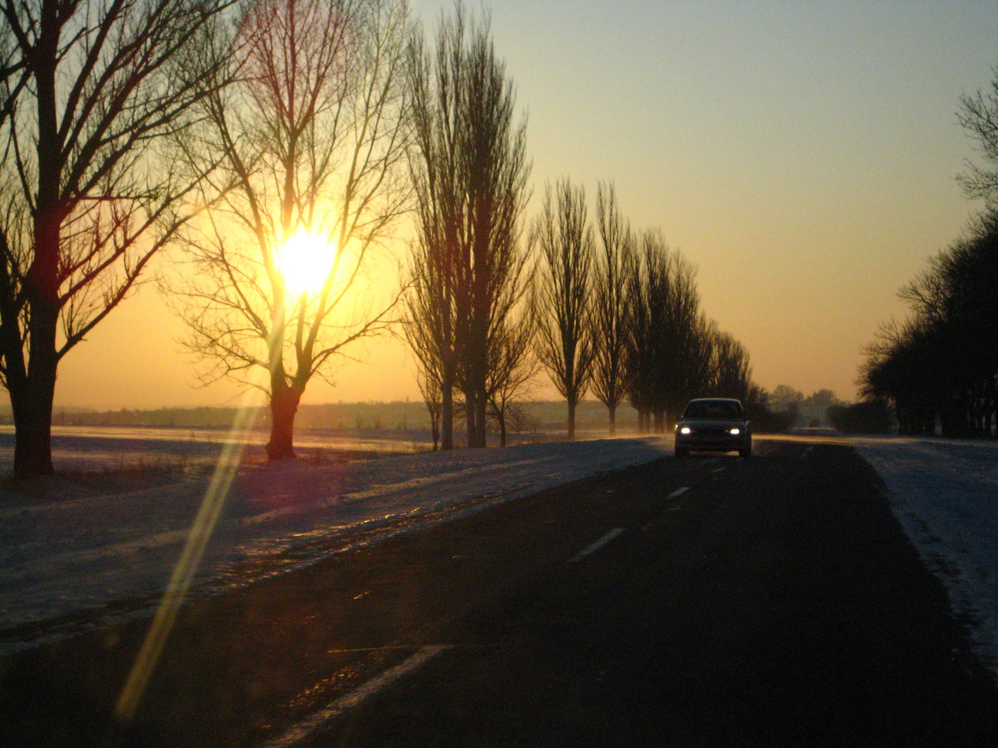 Sonnenuntergang bei Odessa -23°C