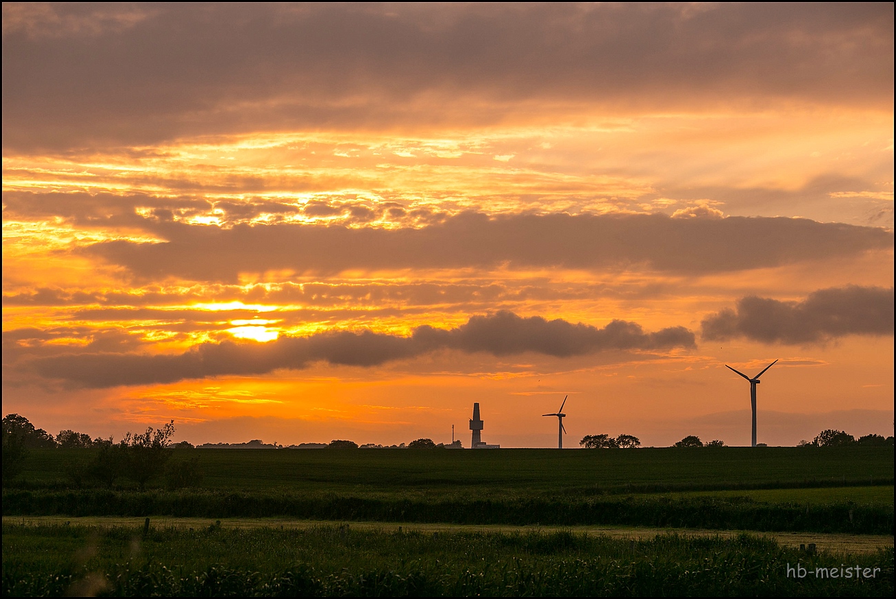 Sonnenuntergang bei Ostermade