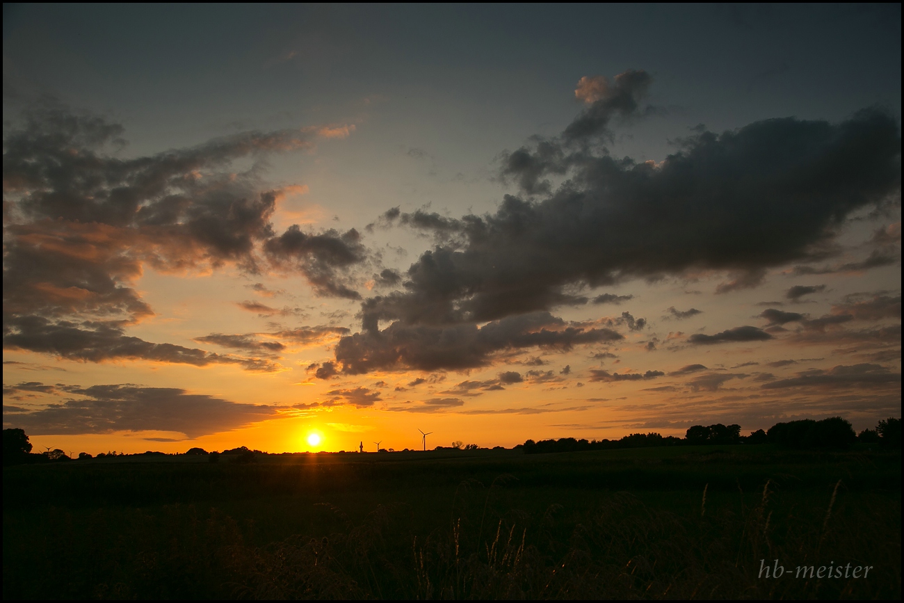 Sonnenuntergang bei Ostermade (Ostsee)