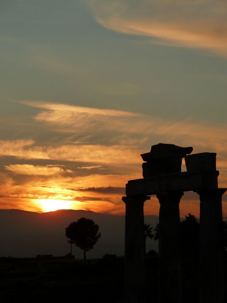 Sonnenuntergang bei Pamukkale