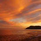 Sonnenuntergang bei Peguera auf der Insel Mallorca