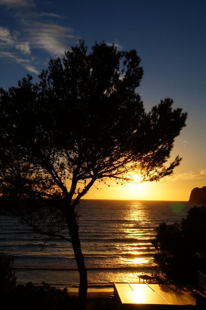 Sonnenuntergang bei Peguera, Mallorca