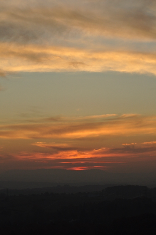 Sonnenuntergang bei Pforzheim