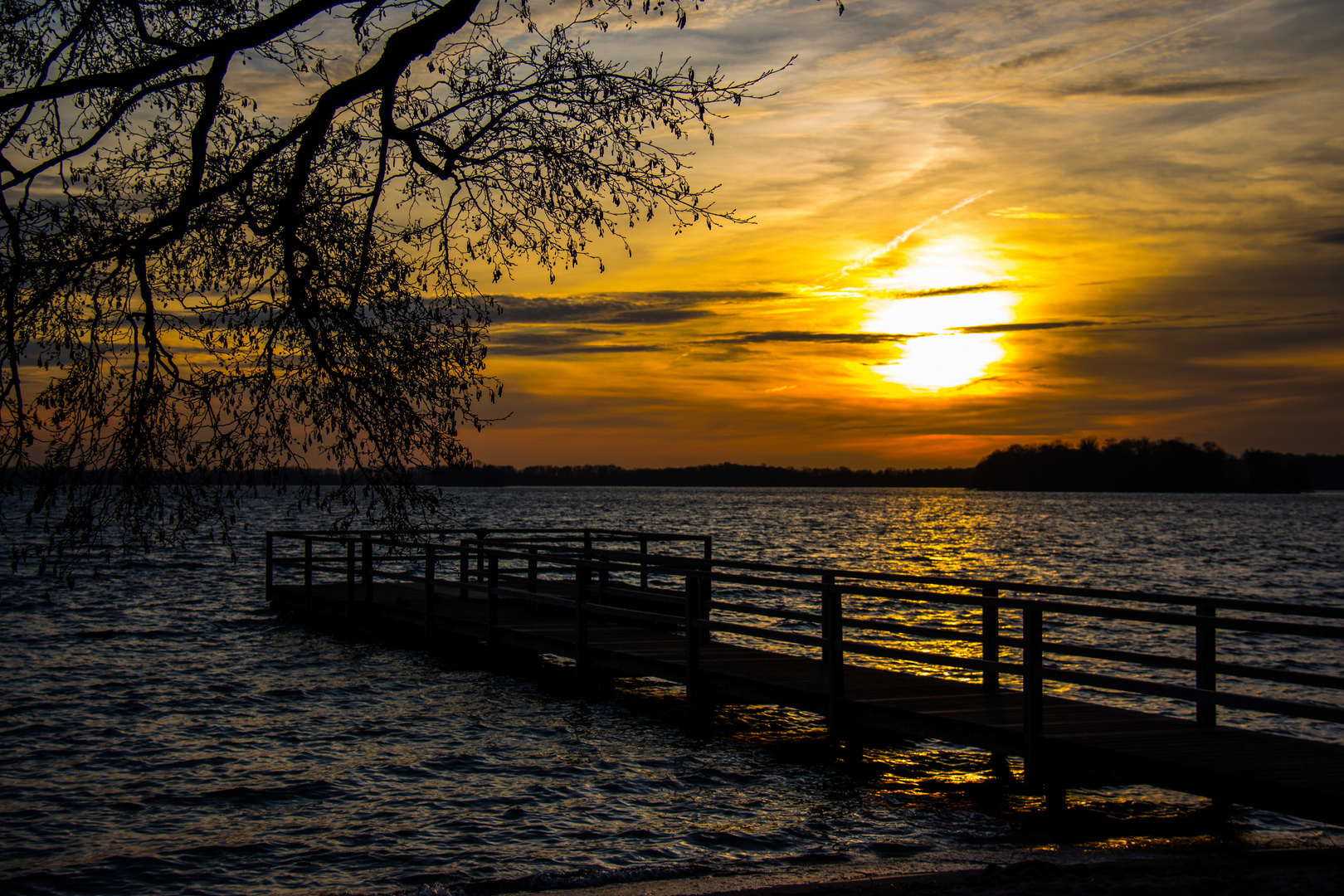 Sonnenuntergang bei Plöner See