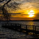 Sonnenuntergang bei Plöner See