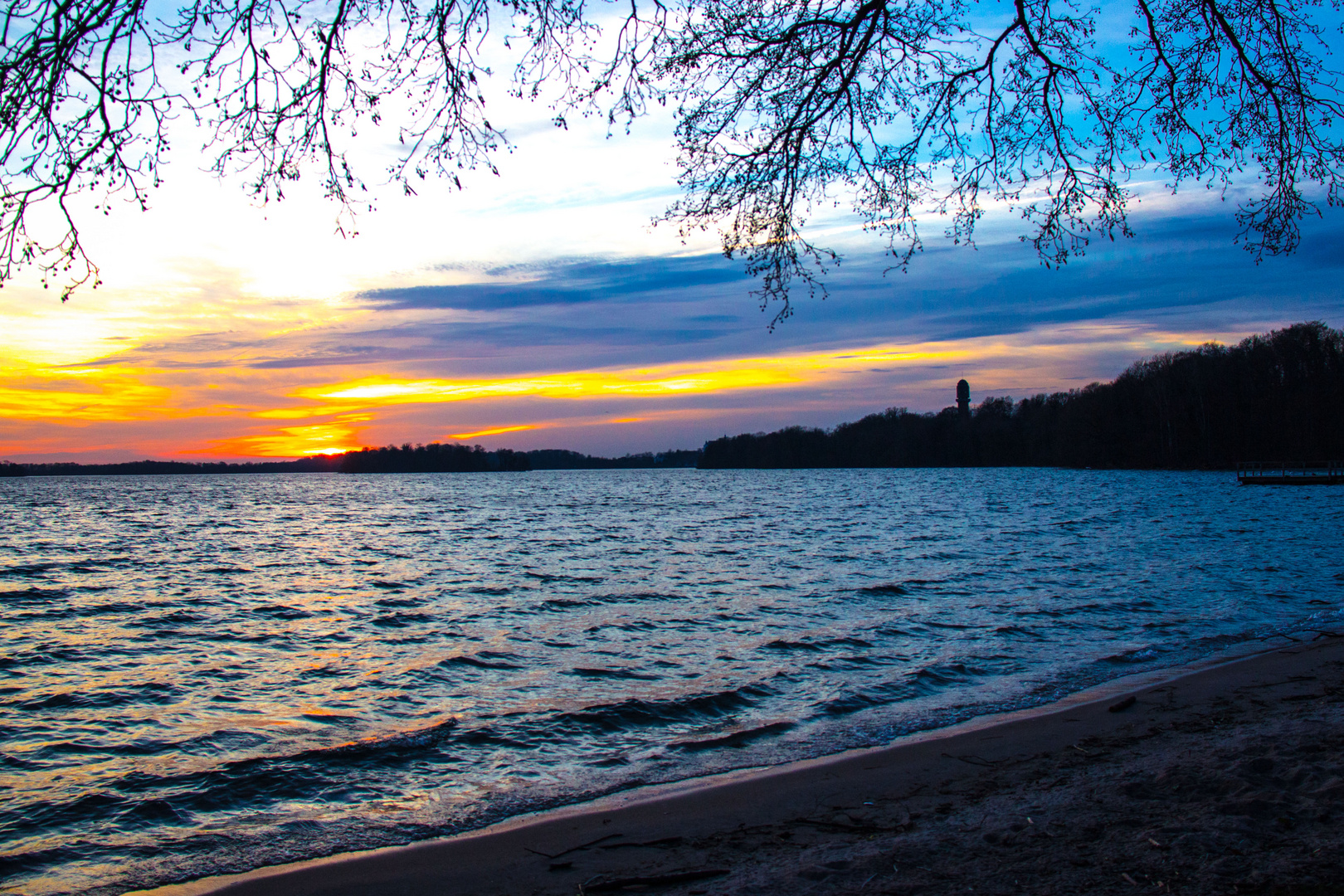 Sonnenuntergang bei Plöner See teil.2