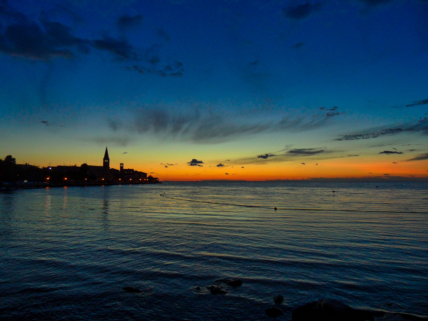 Sonnenuntergang bei Porec