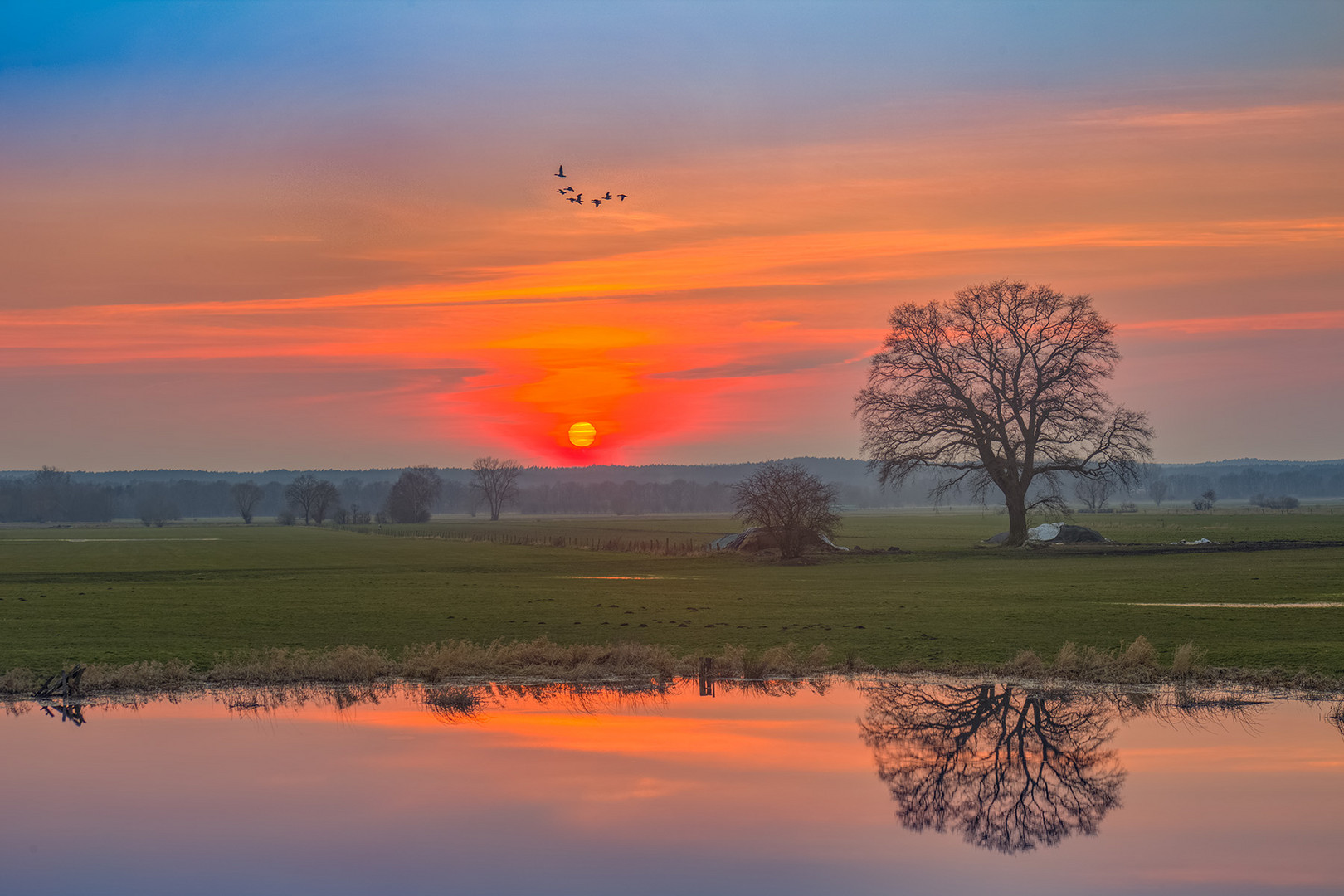 Sonnenuntergang bei Predöhlsau