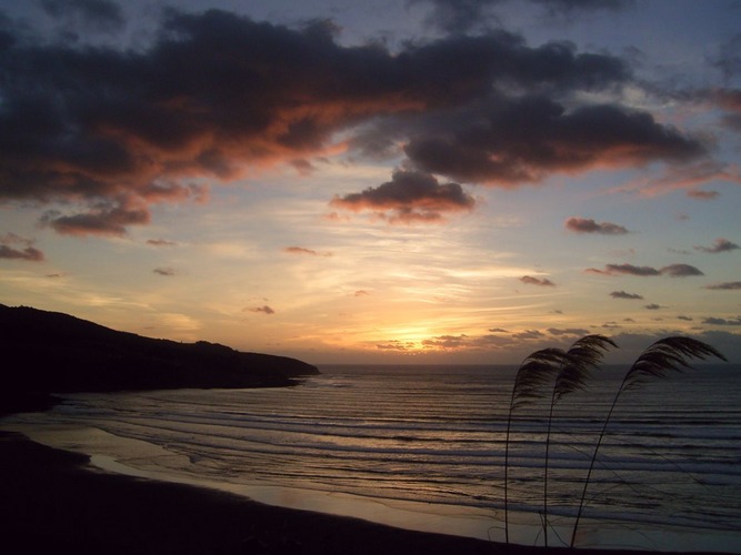 sonnenuntergang bei Raglan