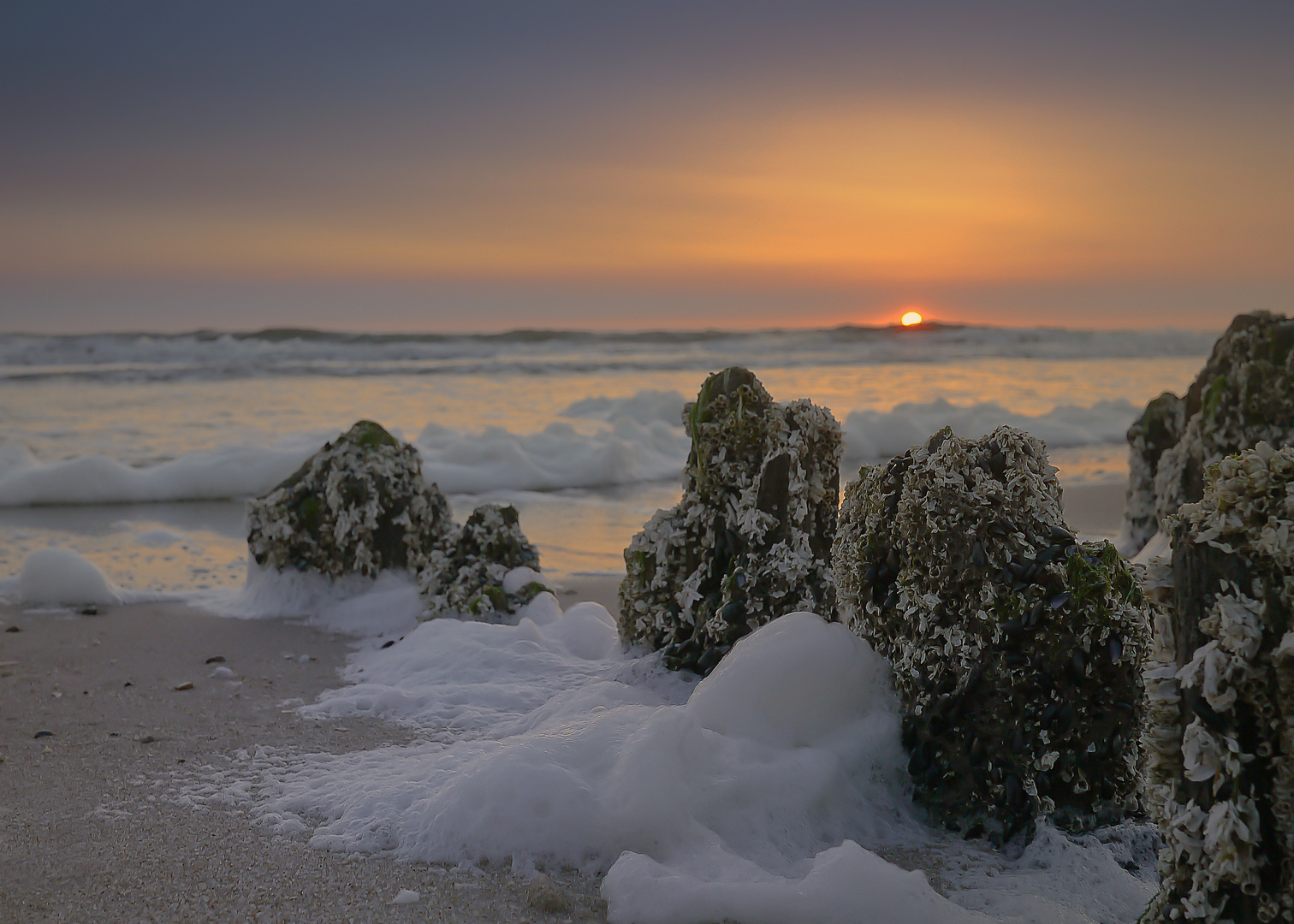 Sonnenuntergang bei Rantum (Sylt)