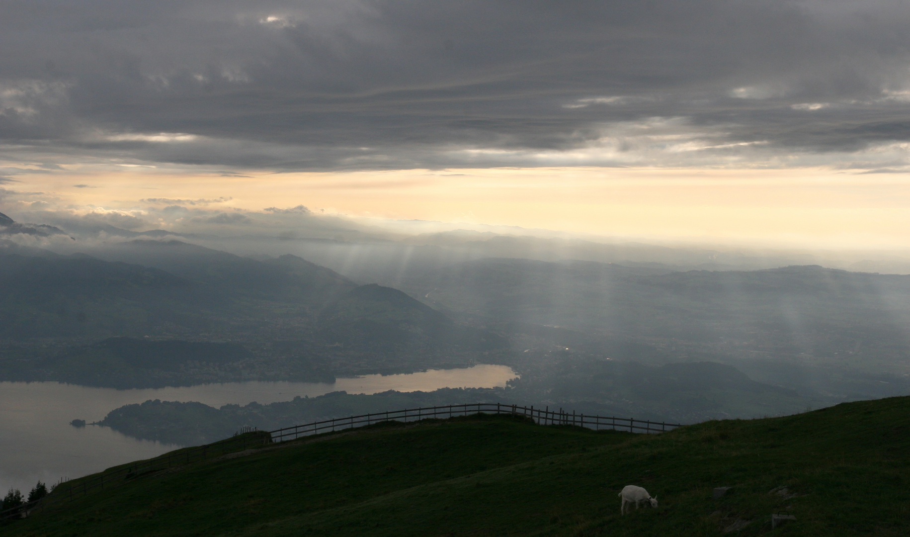 Sonnenuntergang bei Rigi