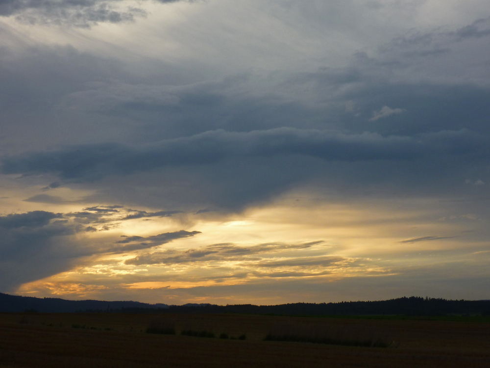 Sonnenuntergang bei Rötz (Oberpfalz)