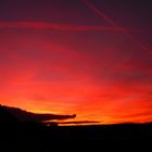 Sonnenuntergang bei Roßdorf/Hessen