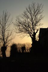 Sonnenuntergang bei Ruine Ravensburg bei Sulzfeld