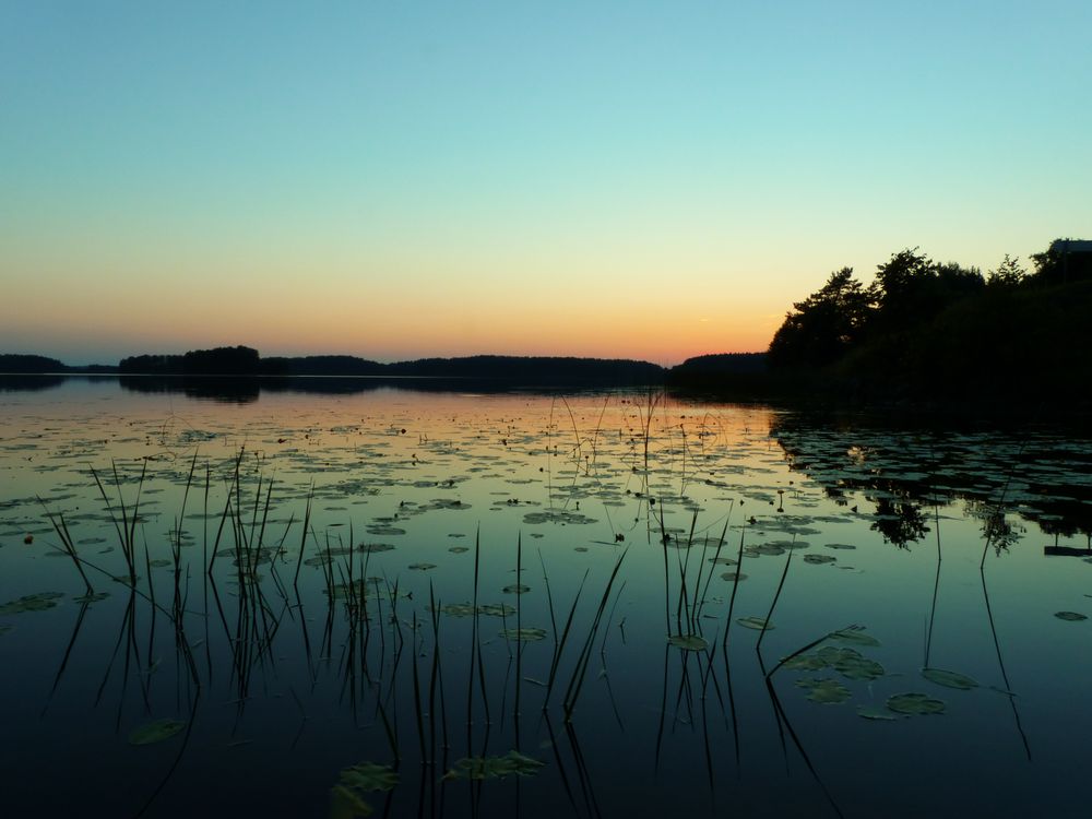 Sonnenuntergang bei Salakas, Litauen