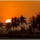 Sonnenuntergang bei Salalah (Oman) am Arabischen Meer