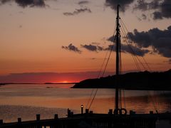 Sonnenuntergang bei Sarohus, Schweden