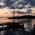 Sonnenuntergang bei Sarohus, Schweden