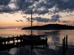 Sonnenuntergang bei Sarohus, Schweden