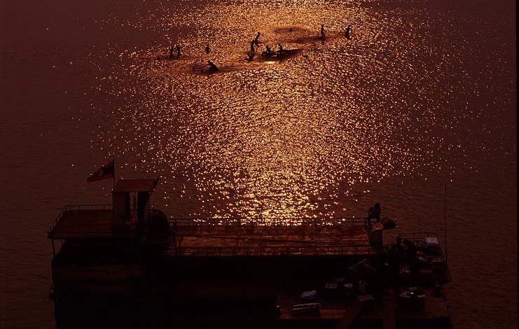 Sonnenuntergang bei Savannakhet