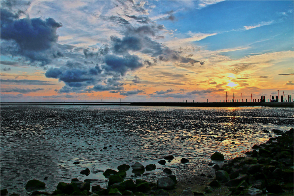 Sonnenuntergang bei Schlüttsiel