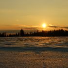 Sonnenuntergang bei schnee